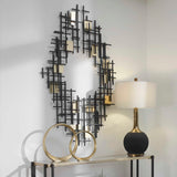 Reflection Metal Grid Wall Decor, Set of 2