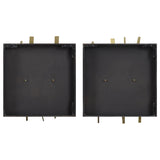 Crosshatch Metal Wall Decor - Set of 2