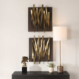 Crosshatch Metal Wall Decor - Set of 2