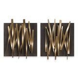 Crosshatch Metal Wall Decor - Set of 2
